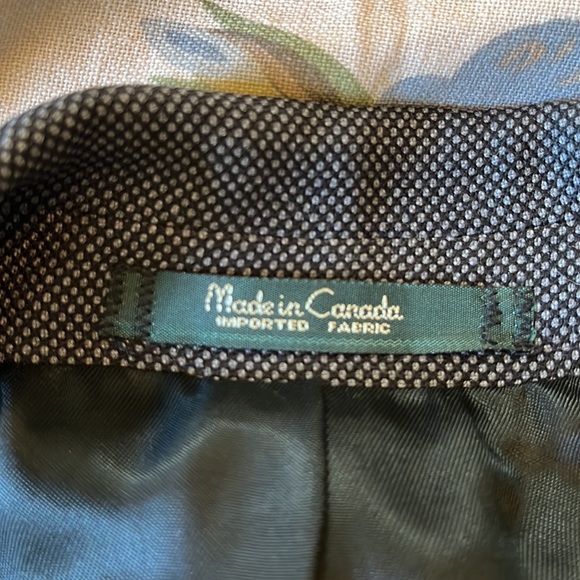 THOMAS CHURCHILL Size 46L Suit Blazer + Vest Gray 2-Button Virgin Wool Canada - Picture 14 of 16